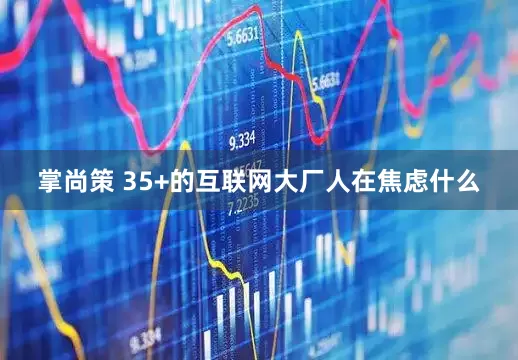 掌尚策 35+的互联网大厂人在焦虑什么